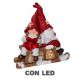 BABBO LED RESINA C/BIMBA ROSSO 616846